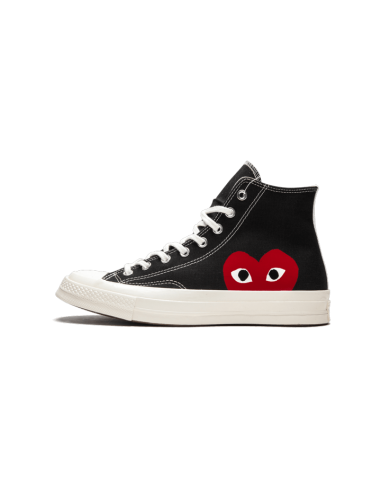 Chuck Taylor All-Star 70s Hi Comme des Garçons PLAY Black Vous souhaitez 