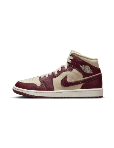 Air Jordan 1 Mid Split Beach Cherrywood Red la colonne vertébrale